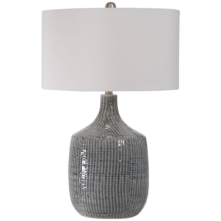 Felipe Distressed Gray Table Lamp