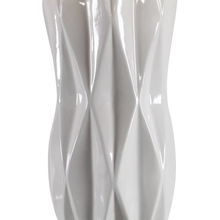 Malena Glossy White Table Lamp