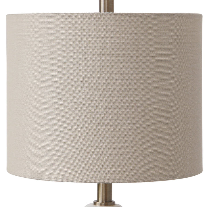 Natania Plated Brass Buffet Lamp