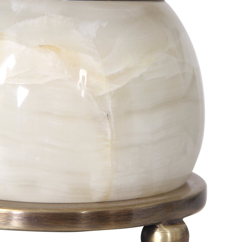 Natania Plated Brass Buffet Lamp