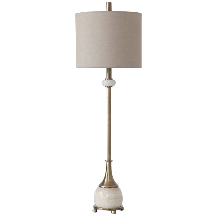 Natania Plated Brass Buffet Lamp