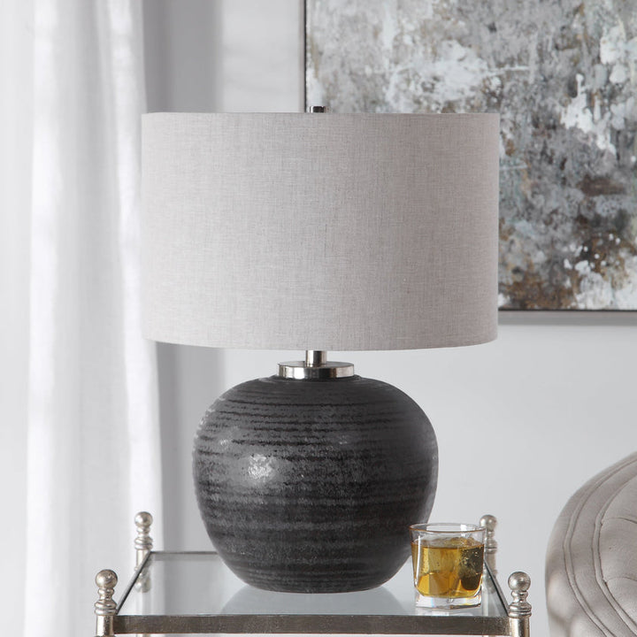 Mikkel Charcoal Table Lamp