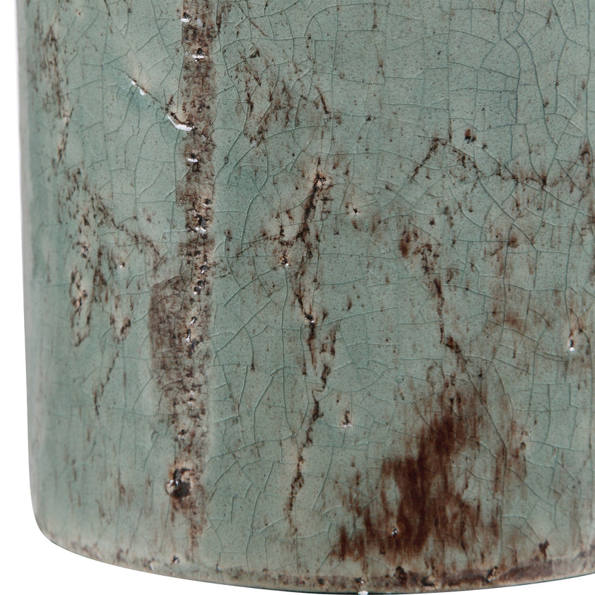 Callais Crackled Aqua Table Lamp