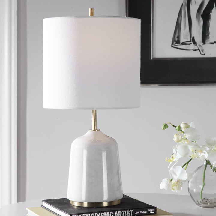 Eloise White Marble Table Lamp