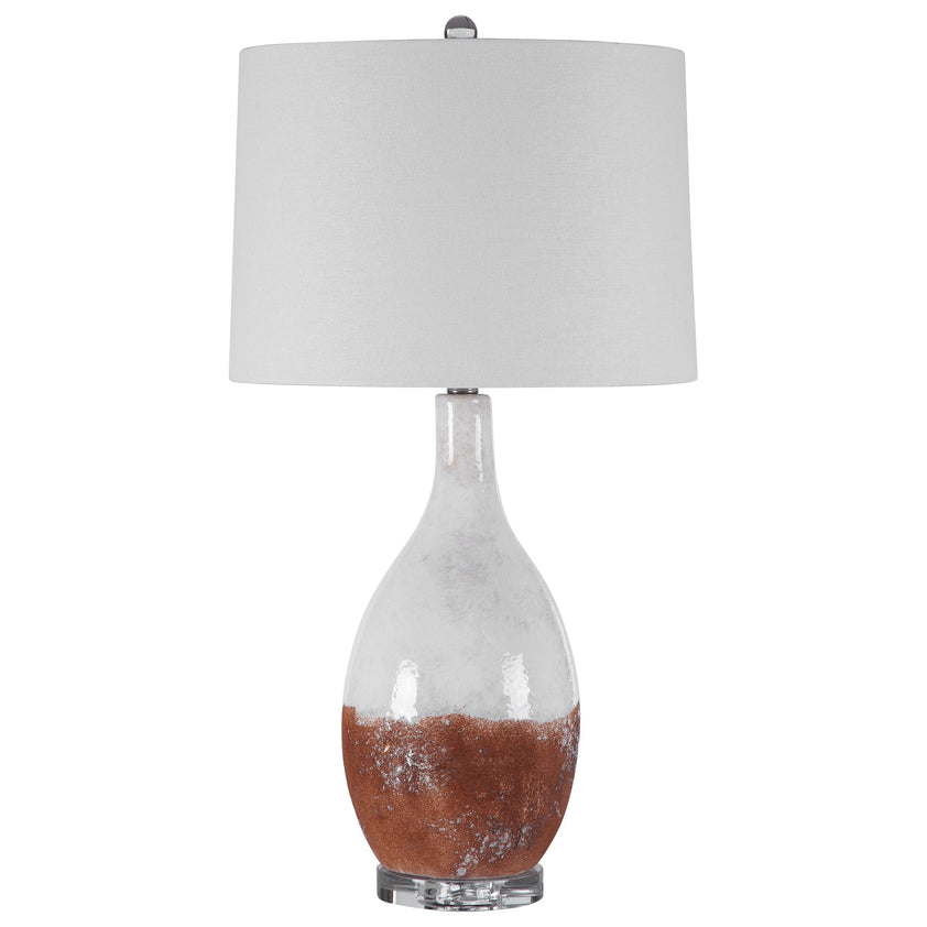 Durango Rust White Table Lamp