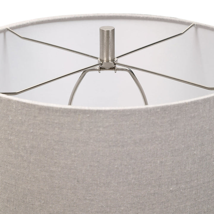 Comanche White Crackle Table Lamp