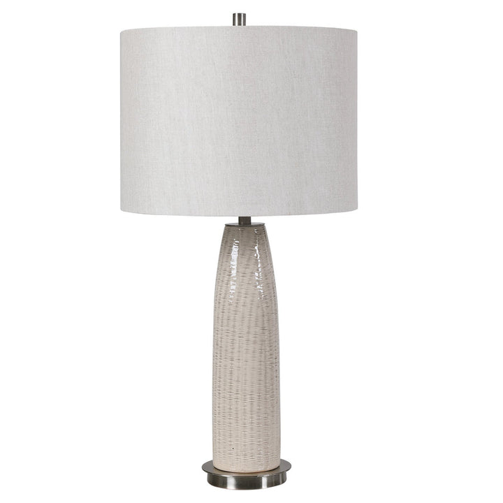 Delgado Light Gray Table Lamp