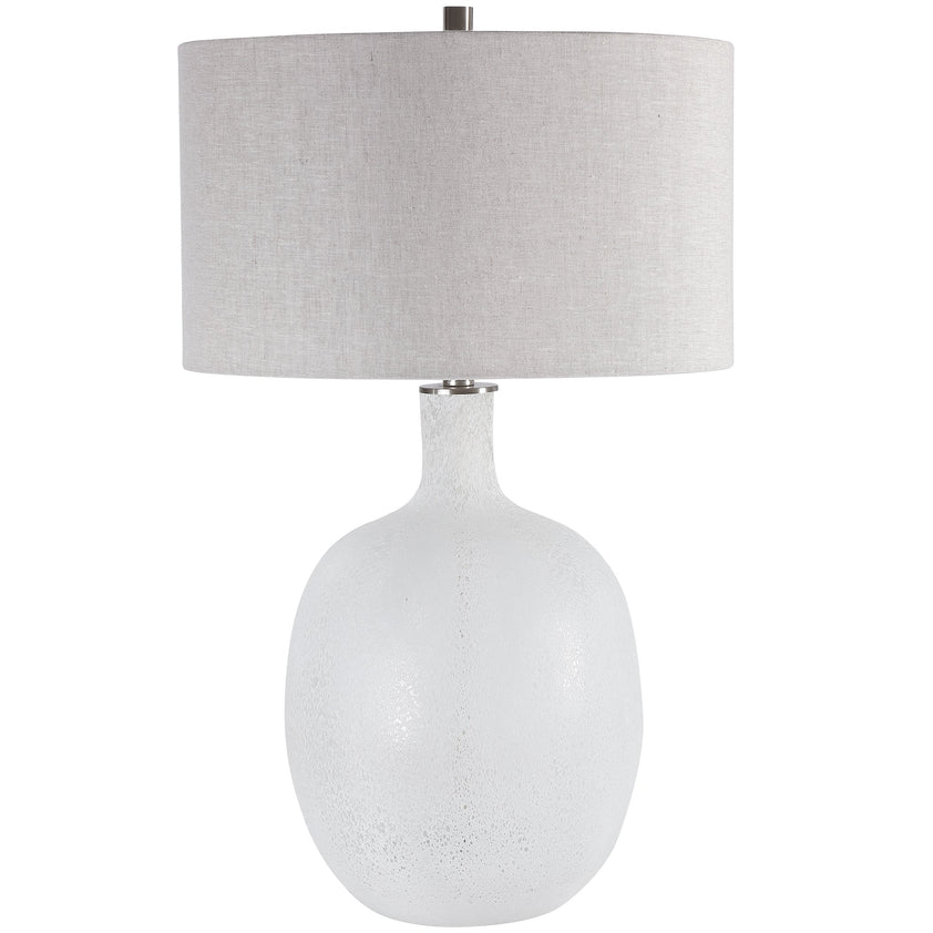 Whiteout Mottled Glass Table Lamp