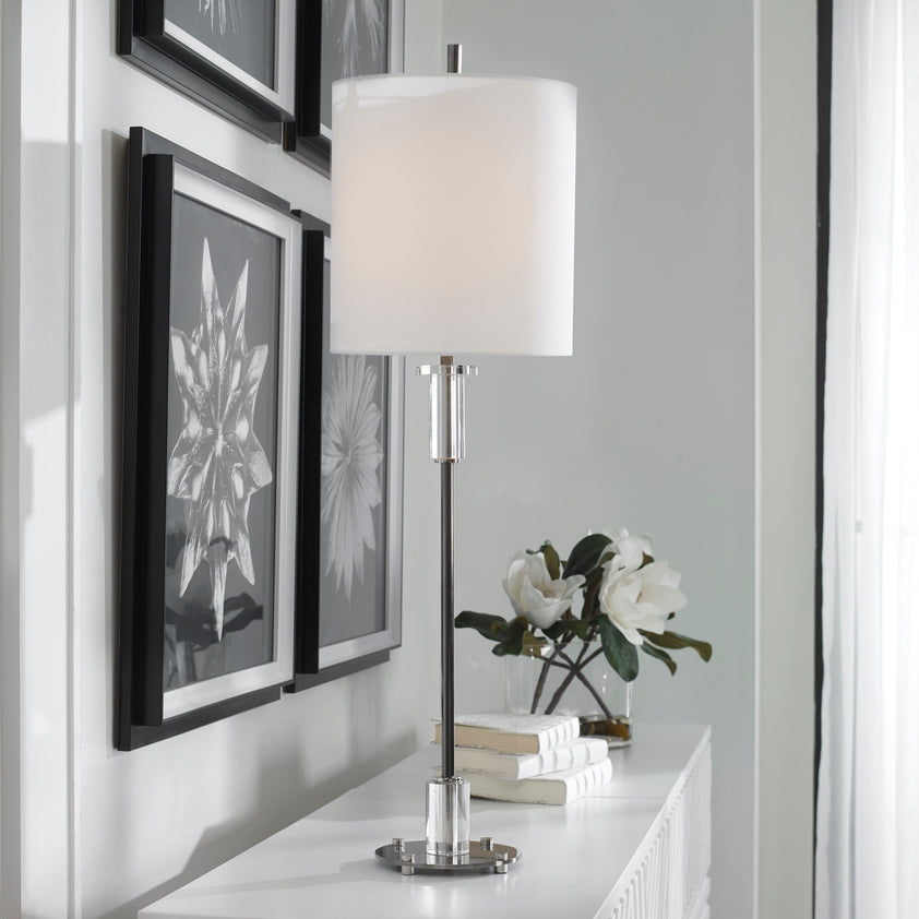 Aurelia Steel Buffet Lamp