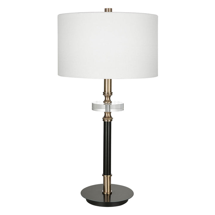 Maud Aged Black Table Lamp