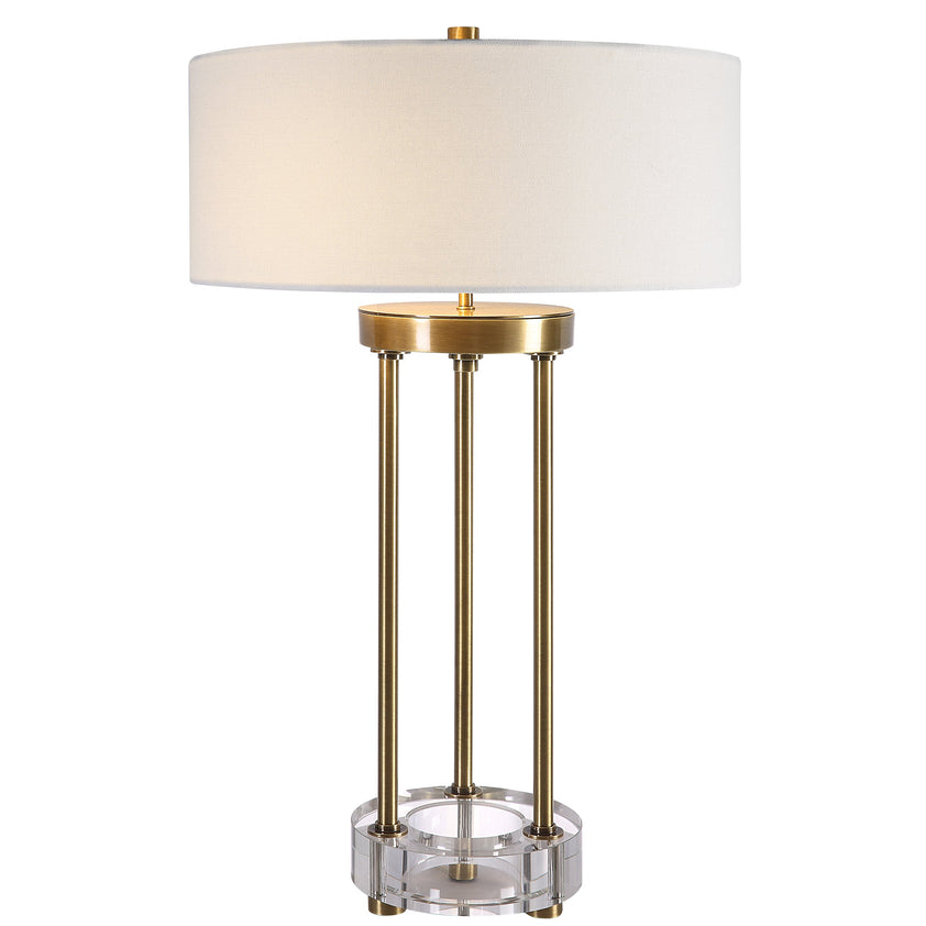 Pantheon Brass Rod Table Lamp