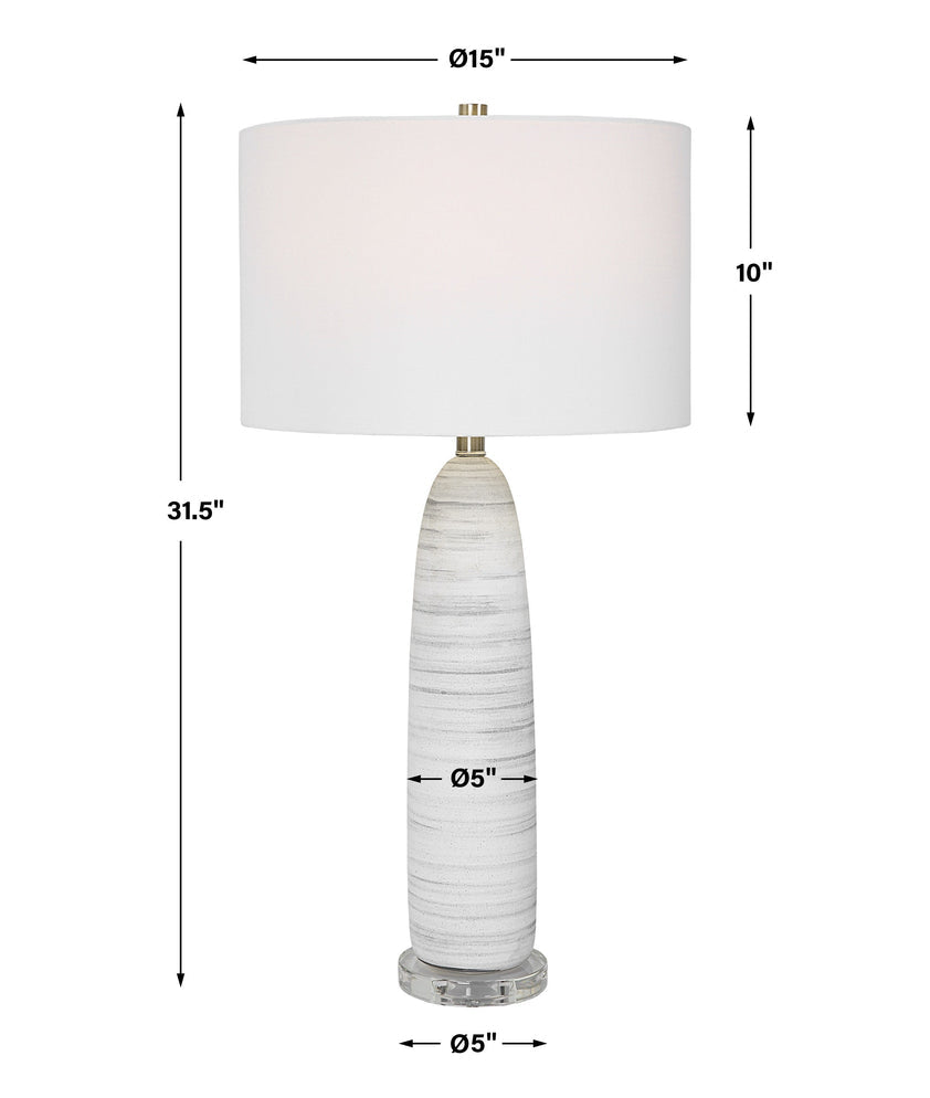 Levadia Matte White Table Lamp