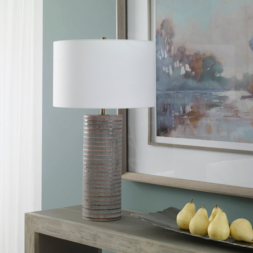 Monolith Gray Table Lamp