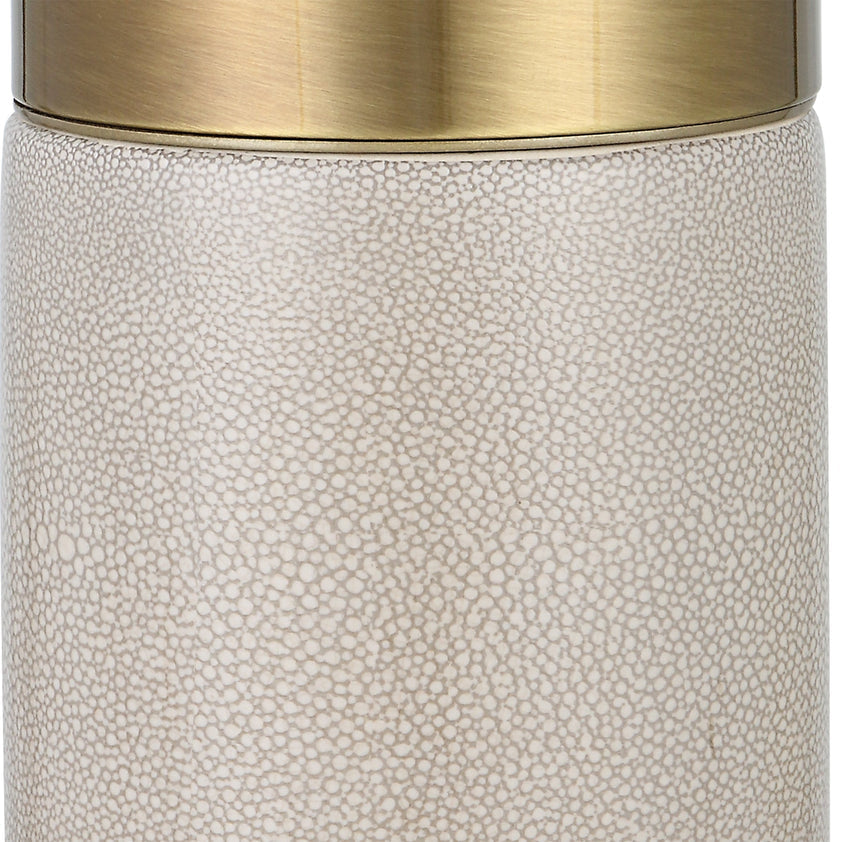 Adelia Ivory and Brass Table Lamp