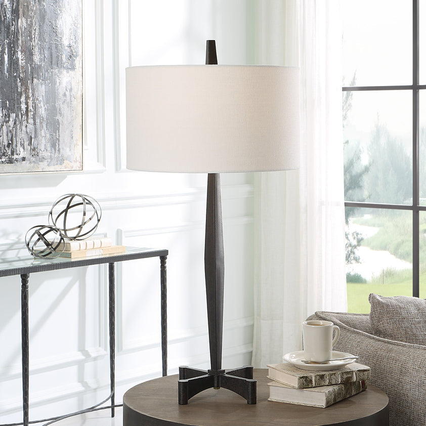 Counteract Rust Metal Table Lamp