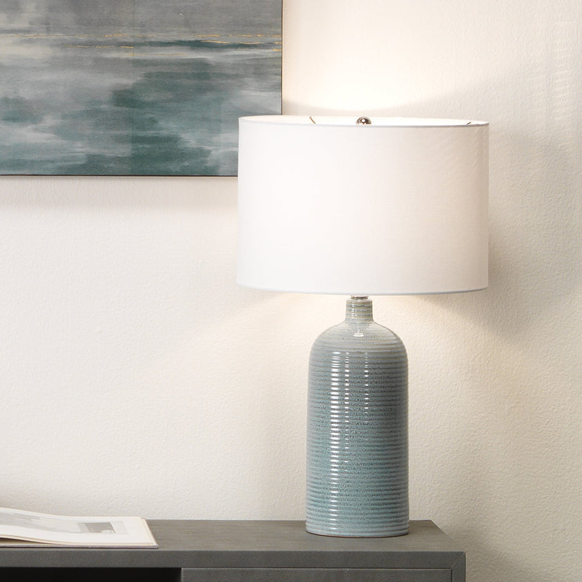 Declan Table Lamp-Blue