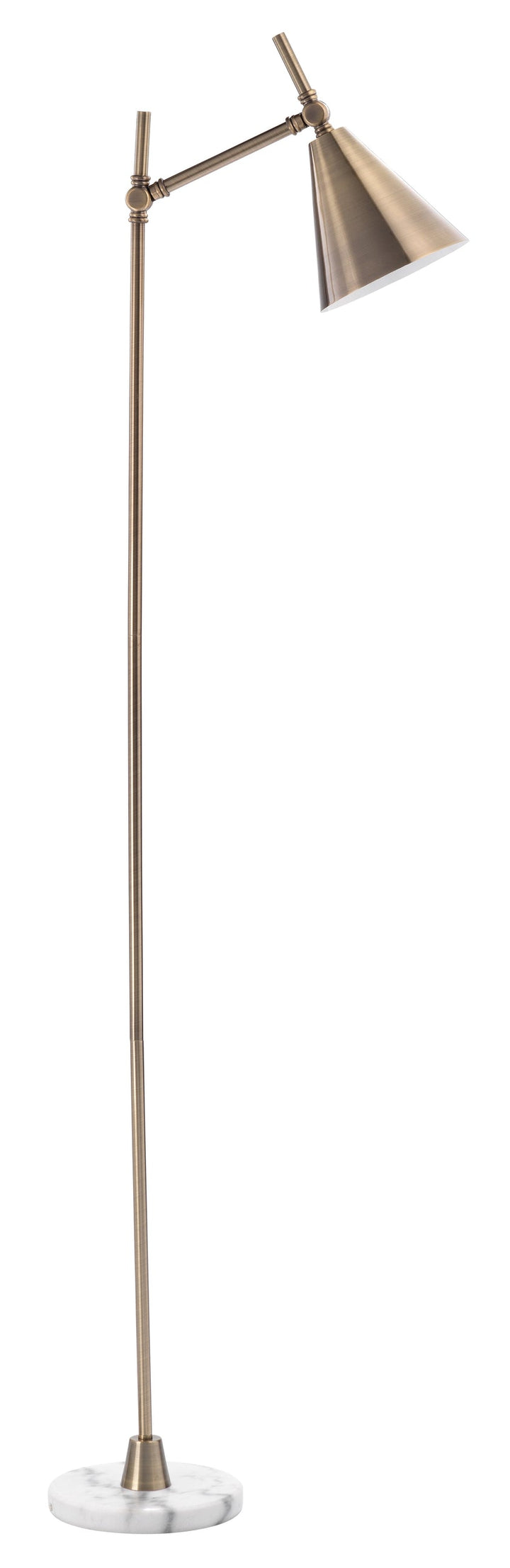 Kennedy Floor Lamp-Brass