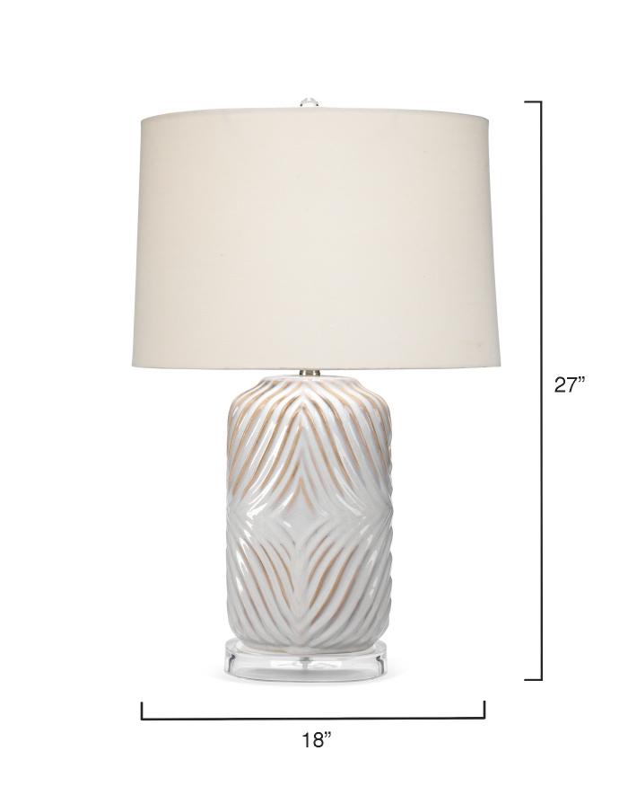 Harper Table Lamp-White