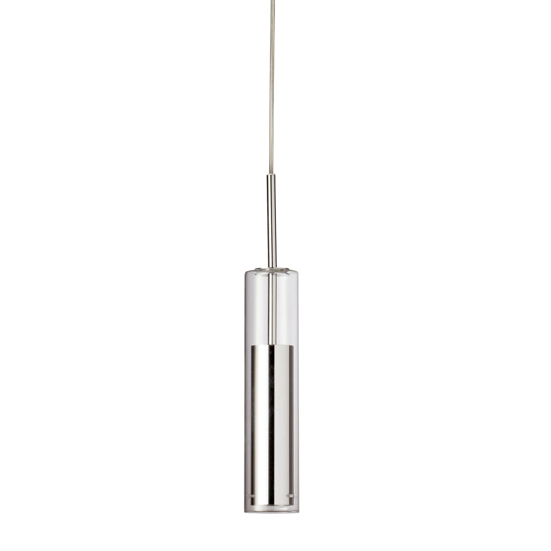 Dainolite 6W Pendant, Aged Brass Finish with Clear Glass