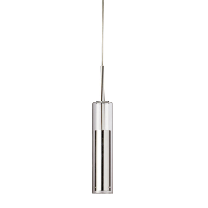 Dainolite 6W Pendant, Aged Brass Finish with Clear Glass