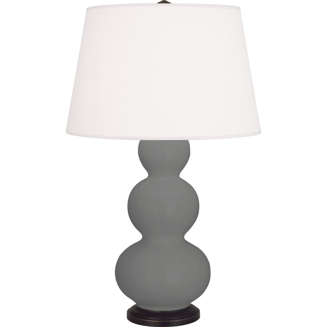 Matte Ash Triple Gourd Table Lamp-Style Number MCR41