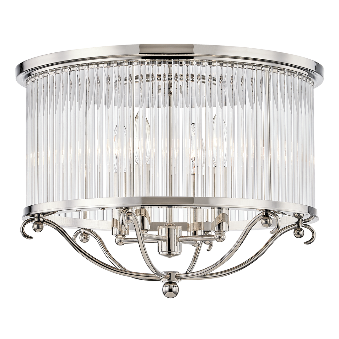 Glass No.1 Semi Flush - Polished Nickel