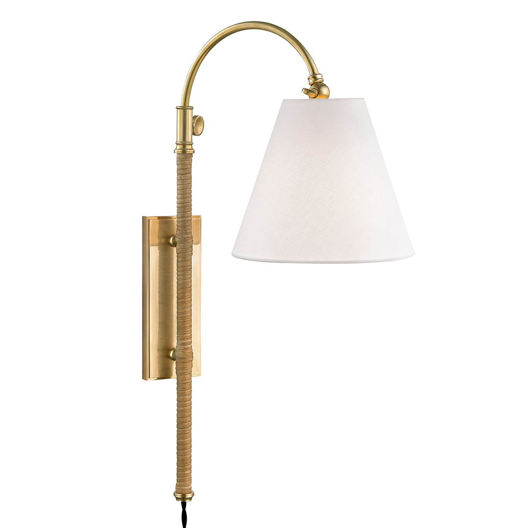 Curves No.1 Wall Sconce 30" - Aged Brass