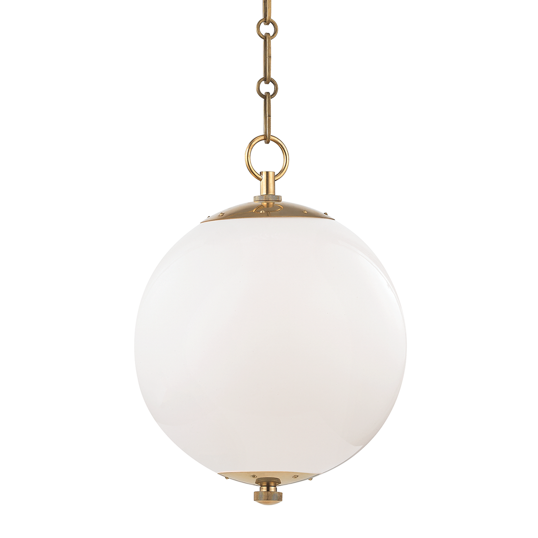 Sphere No.1 Pendant 15" - Aged Brass