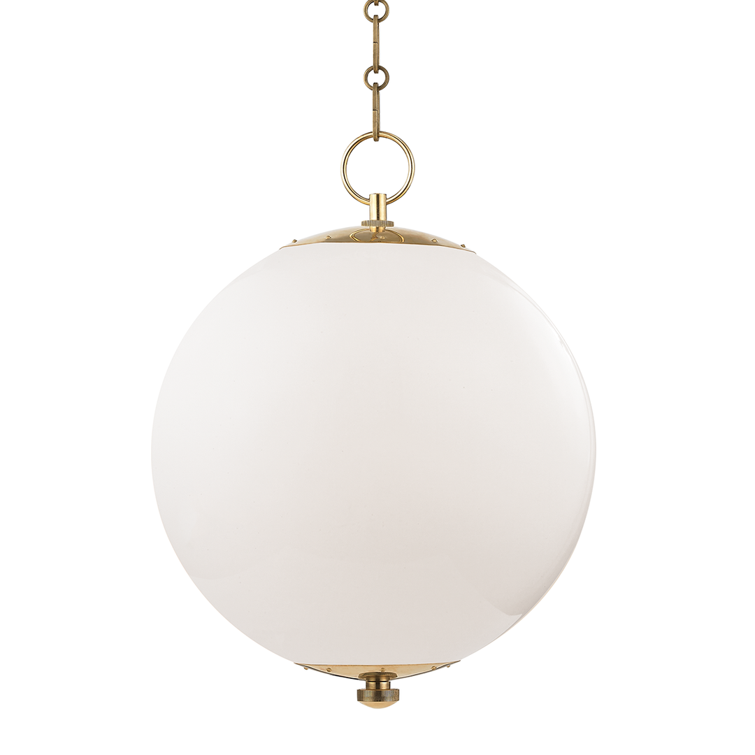 Sphere No.1 Pendant 20" - Aged Brass