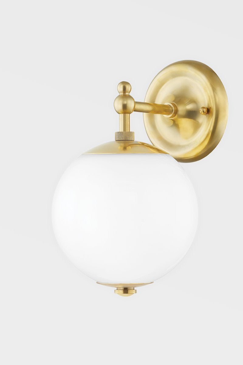 Sphere No.1 Wall Sconce - Aged Brass