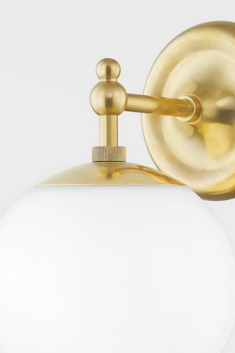 Sphere No.1 Wall Sconce - Aged Brass