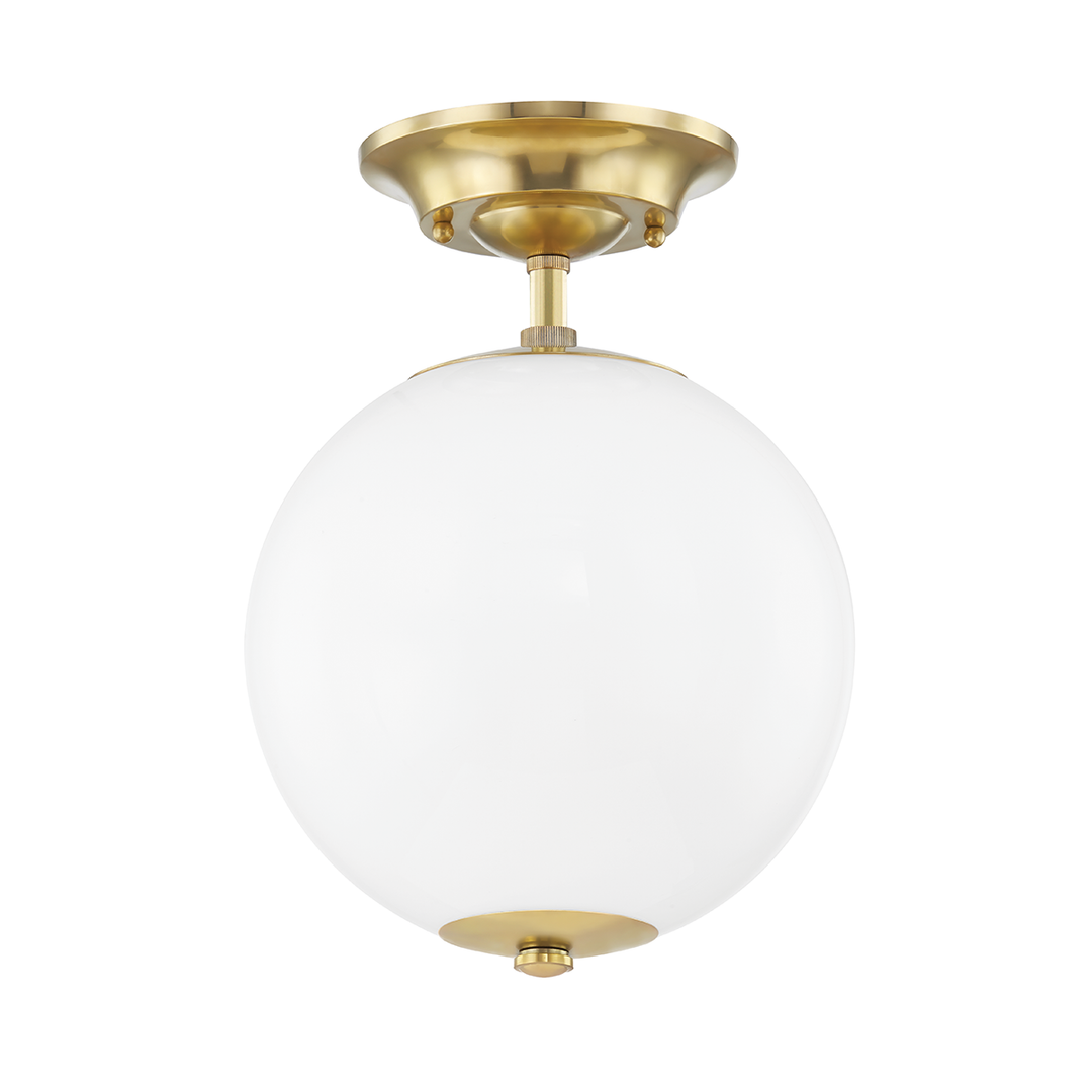 Sphere No.1 Semi Flush - Aged Brass