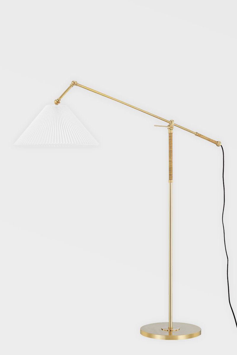 Dorset Floor Lamp - Aged Brass