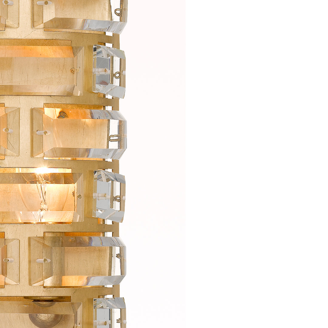 Crystorama Meridian 4 Light Antique Gold Sconce