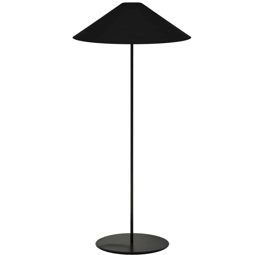 Dainolite 1 Light Floor Lamp w/ Black-Gold Tapered Shade