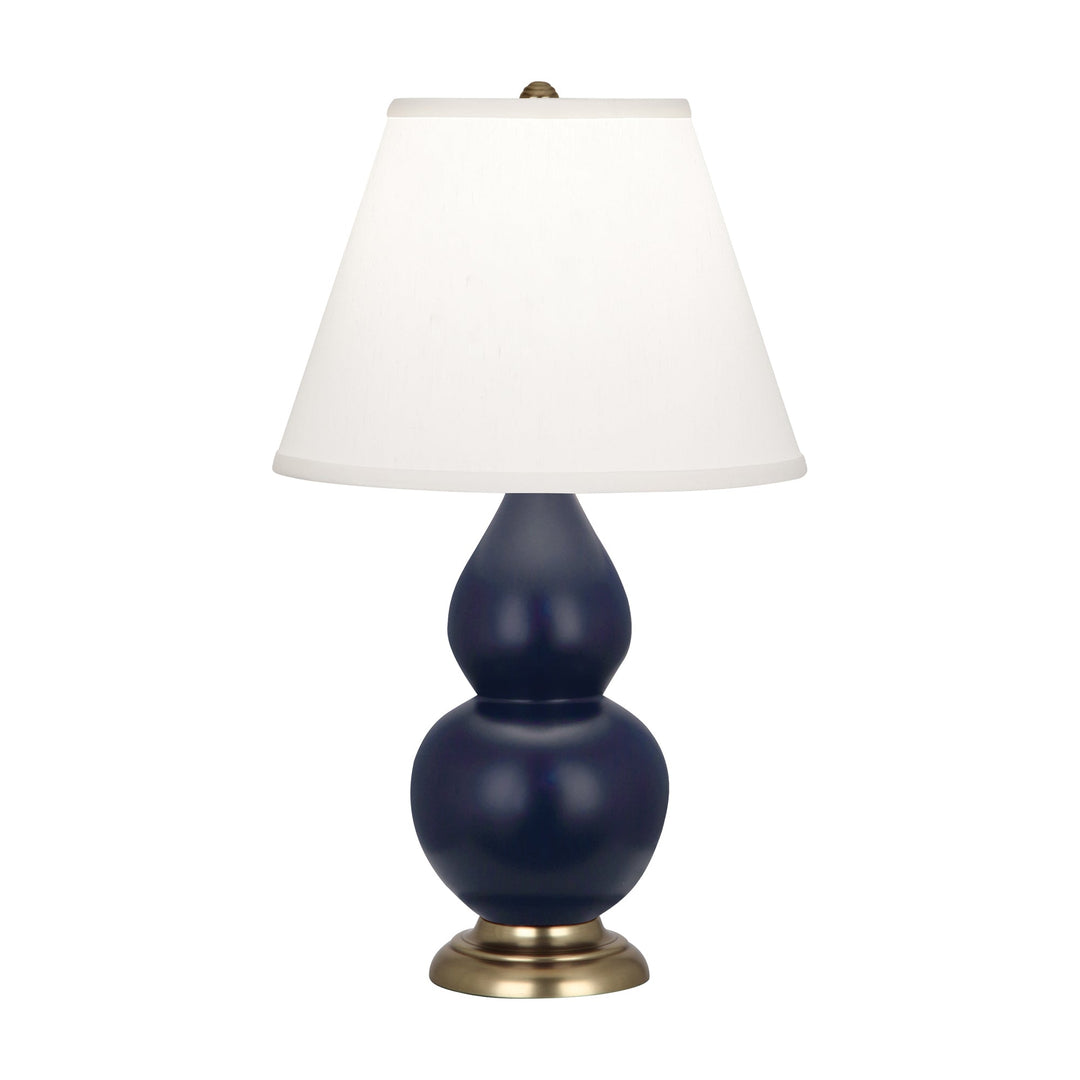 Matte Midnight Blue Small Double Gourd Accent Lamp-Style Number MMB50