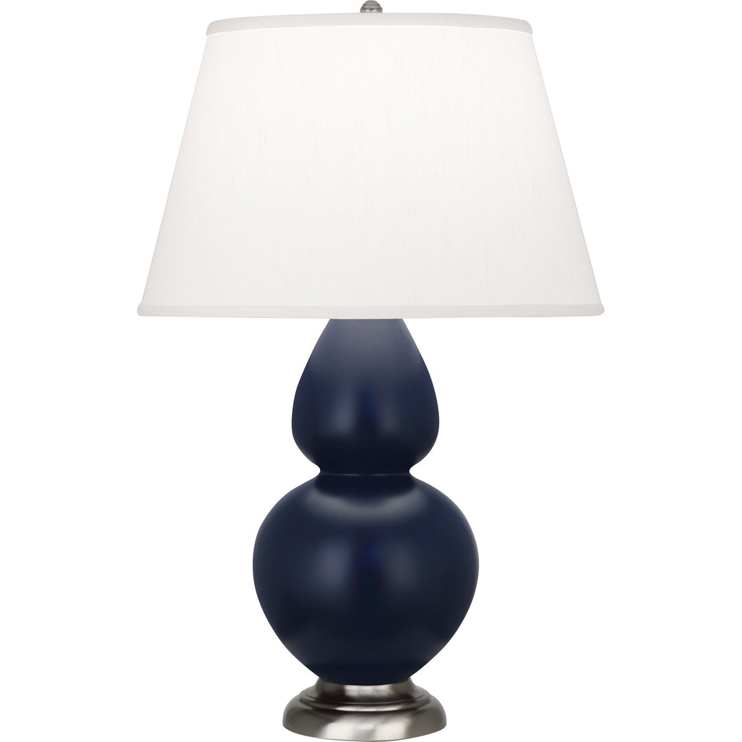 Matte Midnight Blue Double Gourd Table Lamp-Style Number MMB59