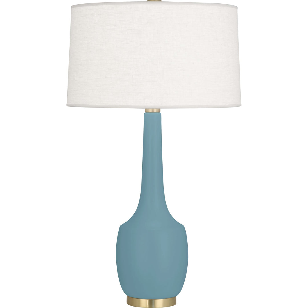 Matte Steel Blue Delilah Table Lamp-Style Number MOB70