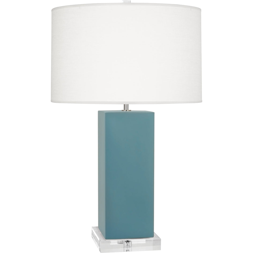 Matte Steel Blue Harvey Table Lamp-Style Number MOB95