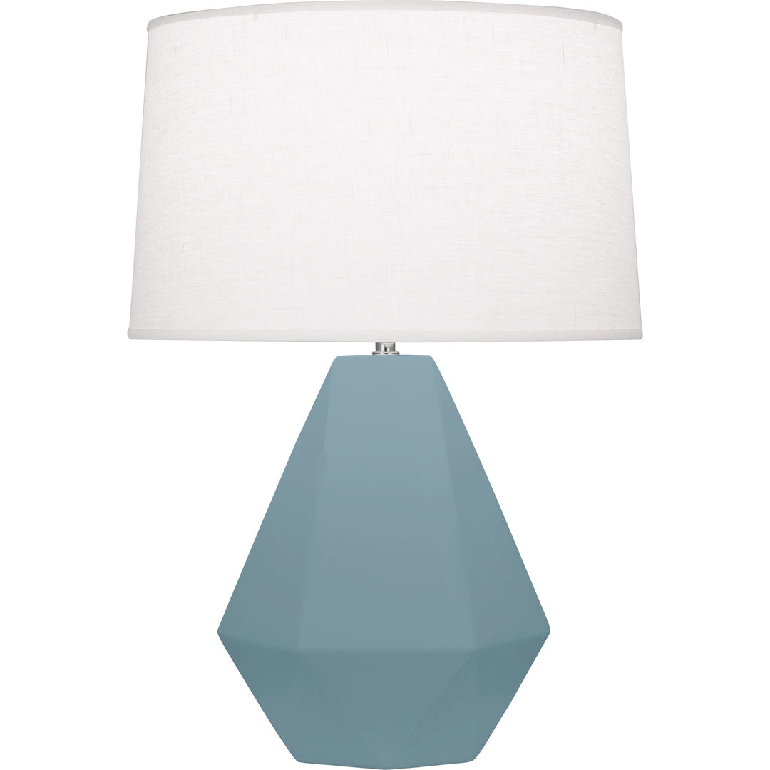 Matte Steel Blue Delta Table Lamp-Style Number MOB97