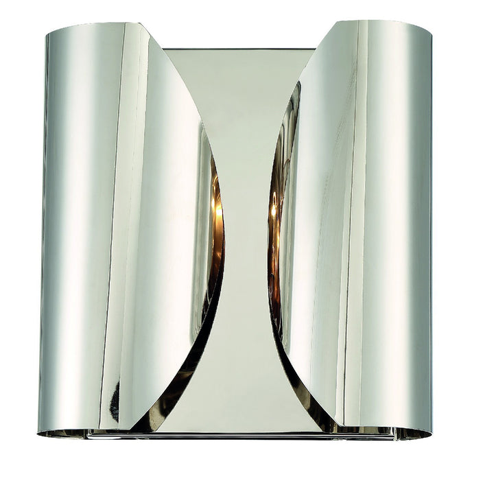 Crystorama Monique 2 Light Polished Nickel Sconce