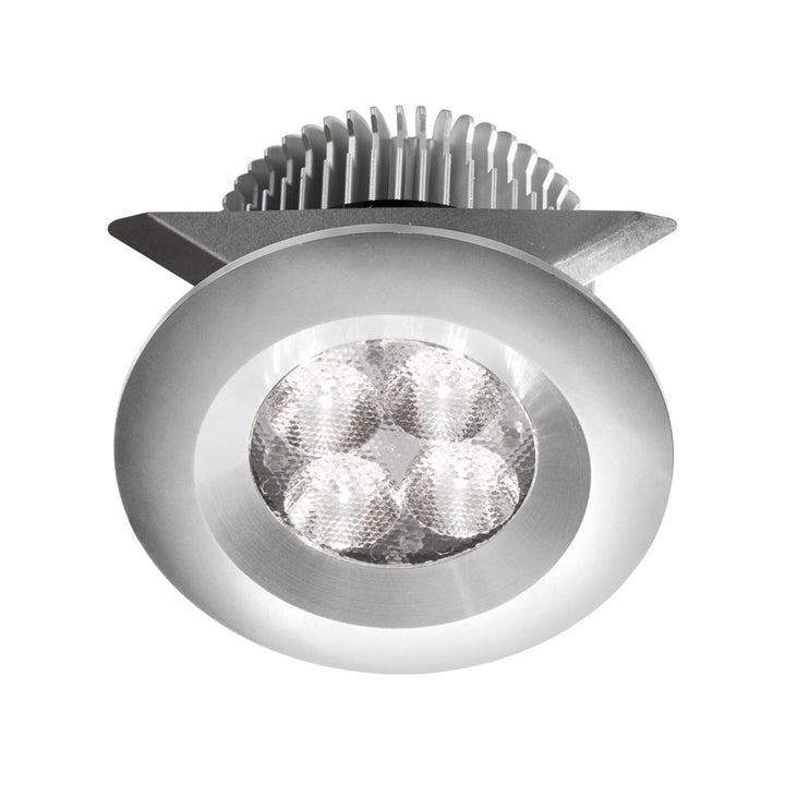 Dainolite Black 2x4W 3000K, CRI80+, 25° beam, 24VDC input with Male Connector, 18" Lead wire, D70xH50 mm, Dimmable.