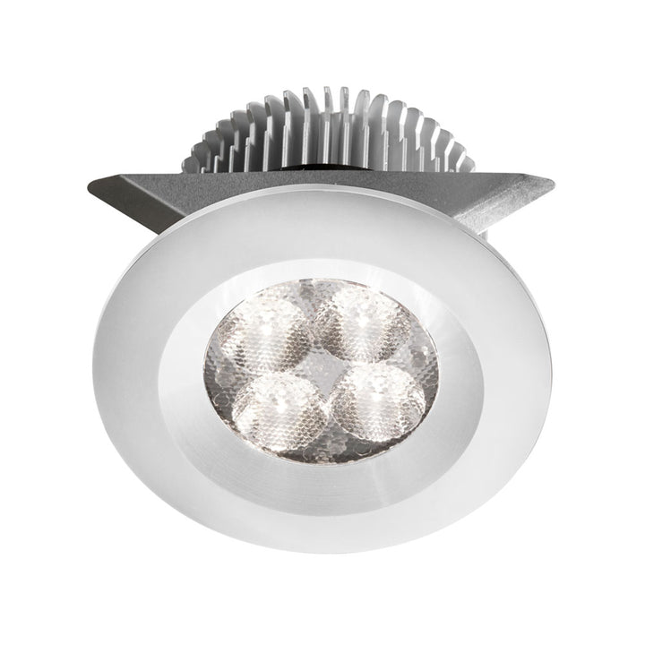 Dainolite Black 2x4W 3000K, CRI80+, 25° beam, 24VDC input with Male Connector, 18" Lead wire, D70xH50 mm, Dimmable.