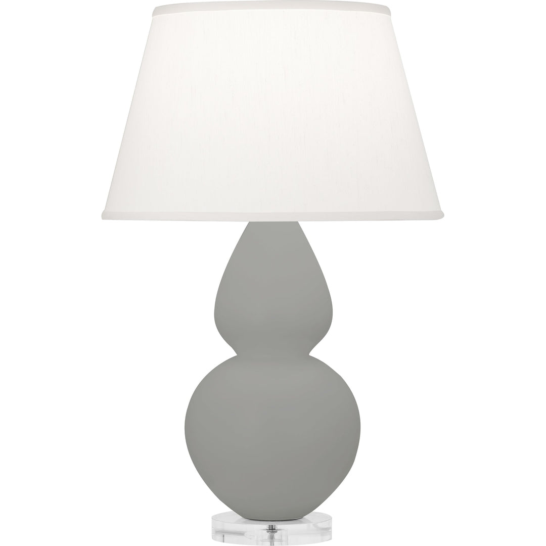 Matte Smoky Taupe Double Gourd Table Lamp-Style Number MST62