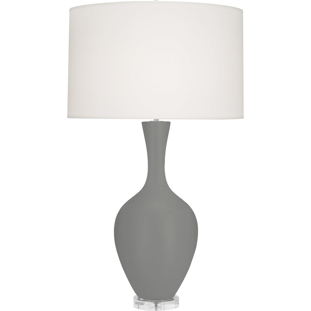 Matte Smoky Taupe Audrey Table Lamp-Style Number MST80