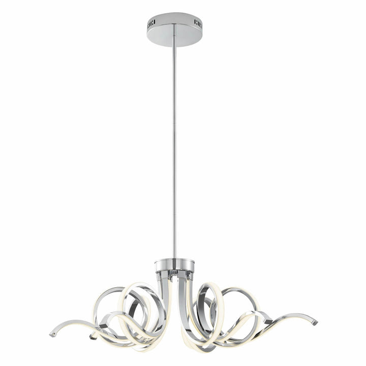 Magnolia LED Adjustable Chandelier // Chrome