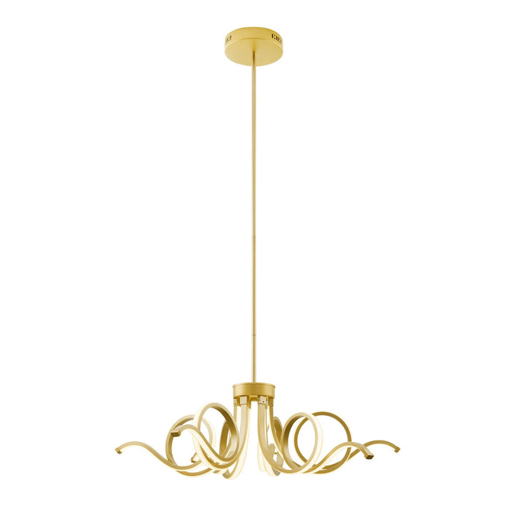 Magnolia LED Adjustable Chandelier // Sandy Gold