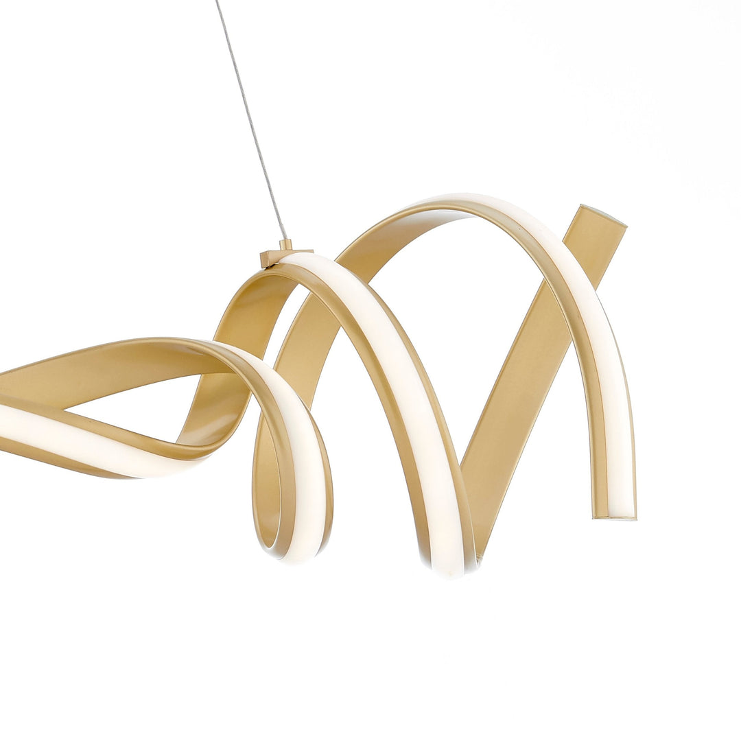 Munich LED Horizontal Chandelier // Gold