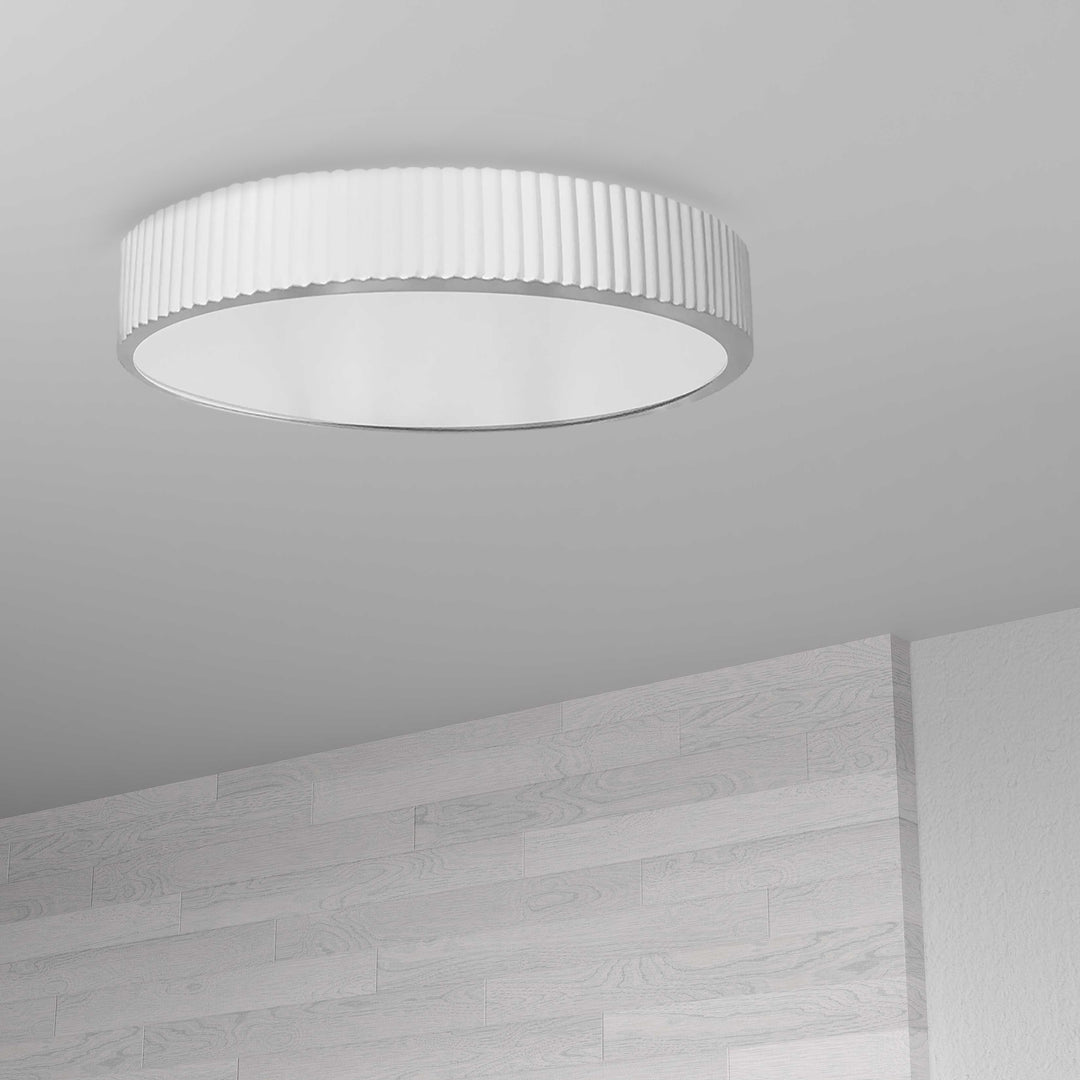 Dainolite 30W LED Flush mount, Matte Black with White Acrylic Diffuser