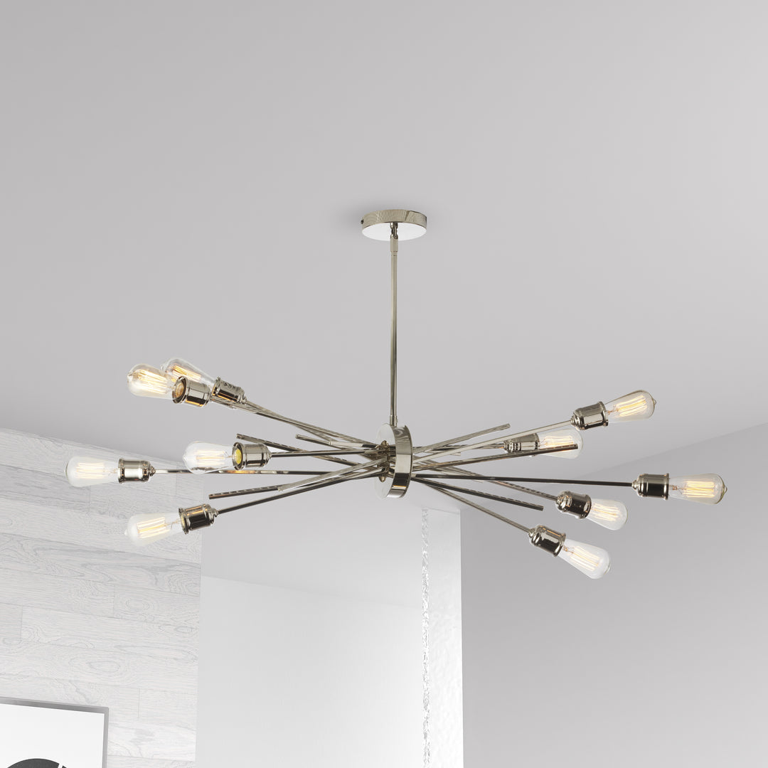 Dainolite 10 Light Horizontal Pendant, Espresso Finish